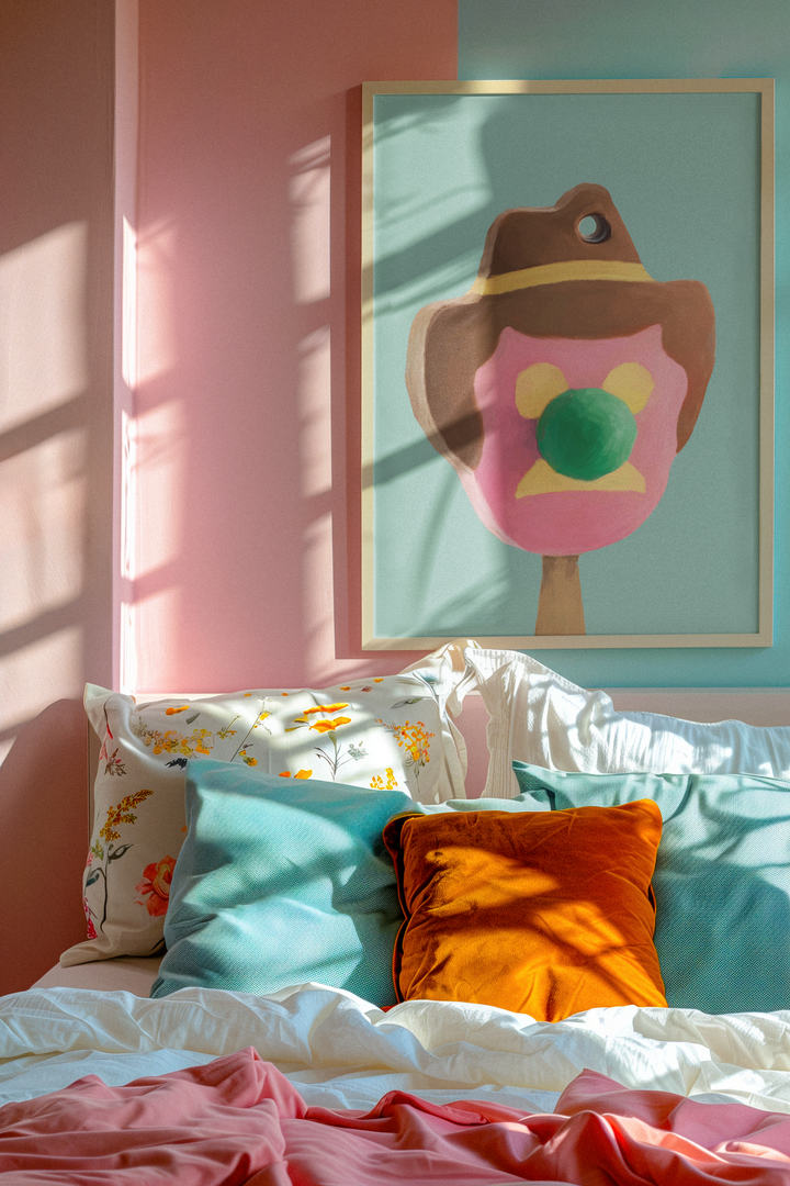 Bubble O Bill - Stretched Canvas Print or Framed Fine Art Print - Artwork I Heart Wall Art Australia
