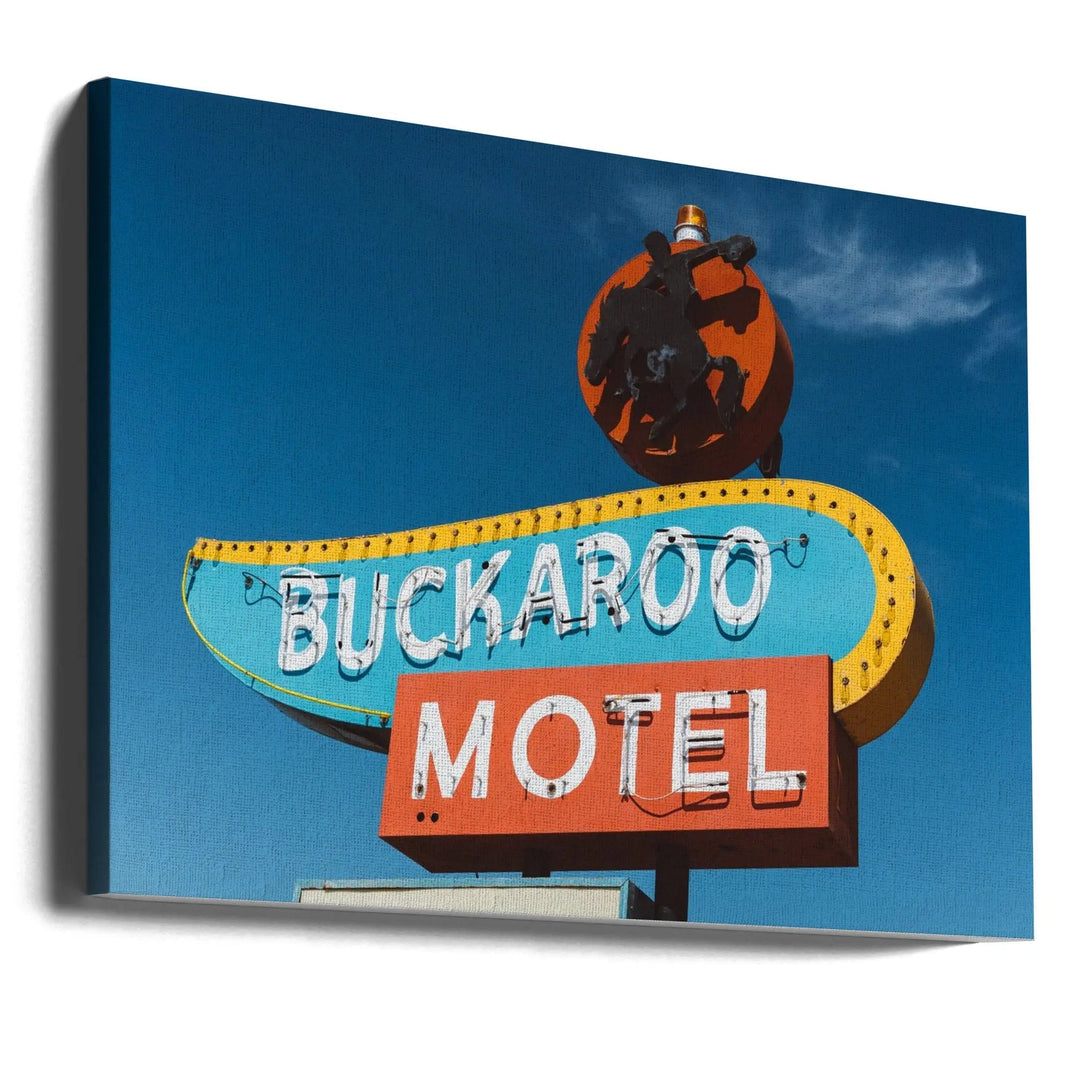 Buckaroo Motel - Stretched Canvas, Poster or Fine Art Print I Heart Wall Art