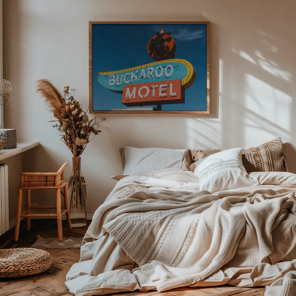 Buckaroo Motel - Stretched Canvas, Poster or Fine Art Print I Heart Wall Art