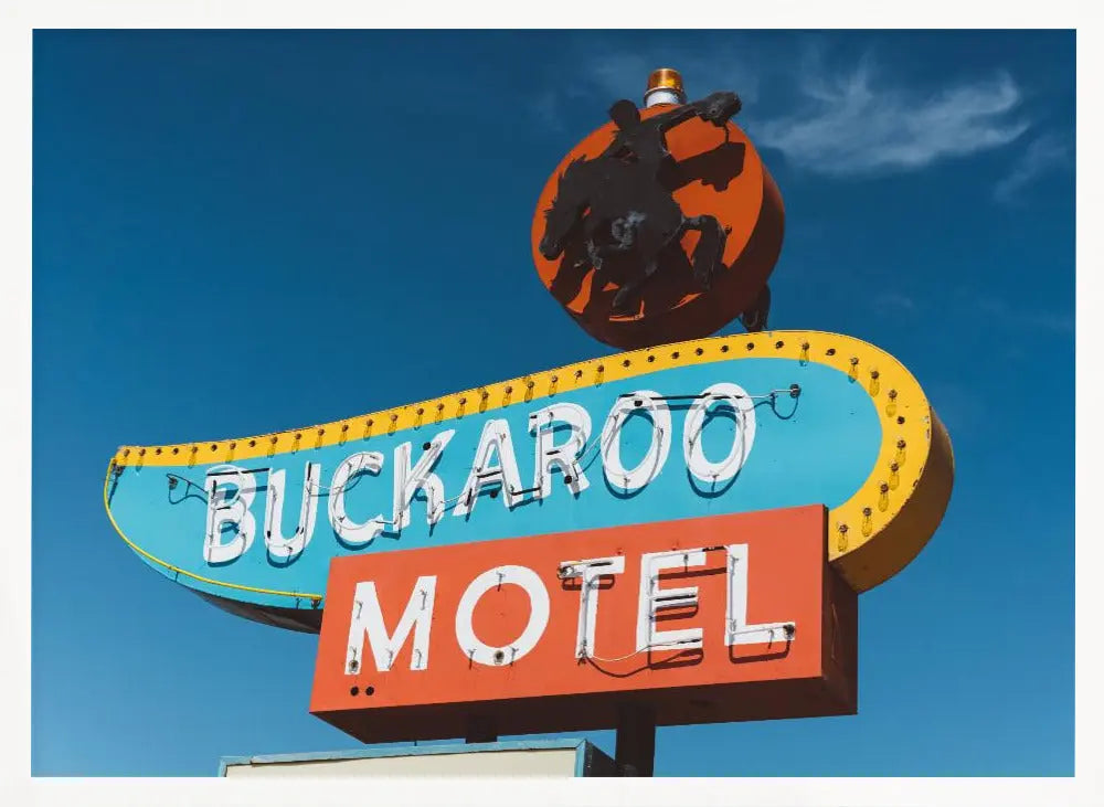 Buckaroo Motel - Stretched Canvas, Poster or Fine Art Print I Heart Wall Art