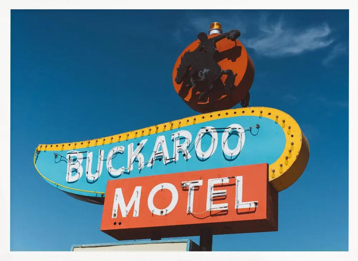 Buckaroo Motel - Stretched Canvas, Poster or Fine Art Print I Heart Wall Art