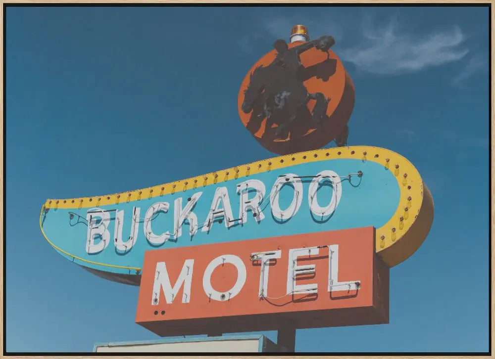Buckaroo Motel - Stretched Canvas, Poster or Fine Art Print I Heart Wall Art