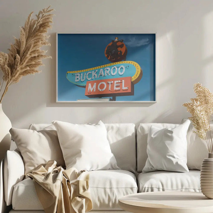 Buckaroo Motel - Stretched Canvas, Poster or Fine Art Print I Heart Wall Art