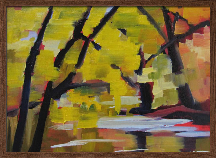 Bulls Island In Autumn - Stretched Canvas, Poster or Fine Art Print I Heart Wall Art