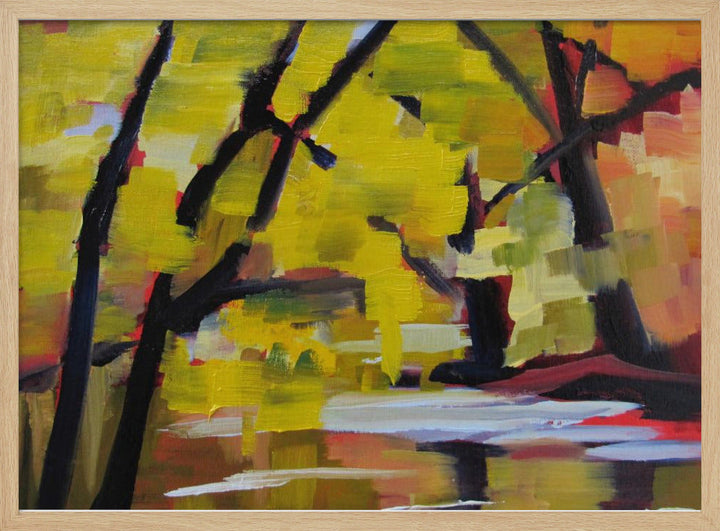 Bulls Island In Autumn - Stretched Canvas, Poster or Fine Art Print I Heart Wall Art