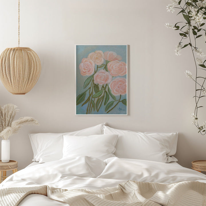 Bunch of Roses - Stretched Canvas, Poster or Fine Art Print I Heart Wall Art