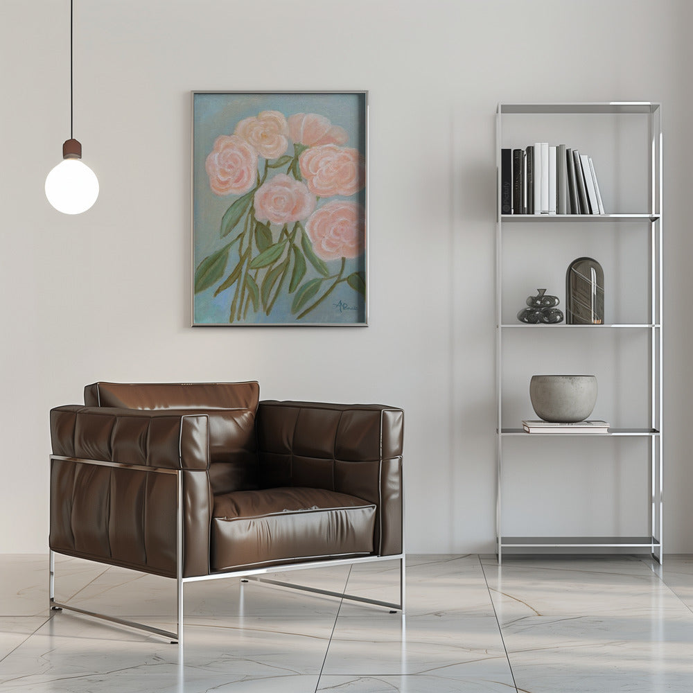 Bunch of Roses - Stretched Canvas, Poster or Fine Art Print I Heart Wall Art