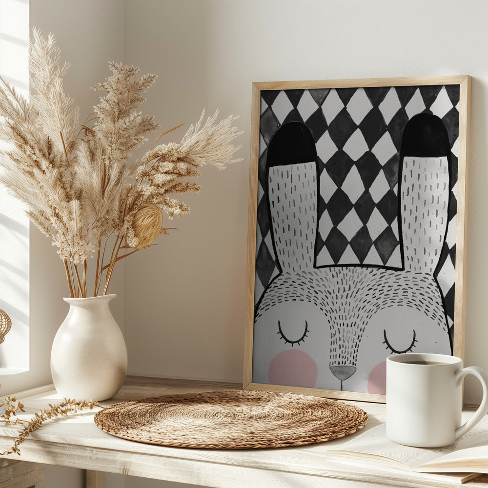 Bunny - Stretched Canvas, Poster or Fine Art Print I Heart Wall Art