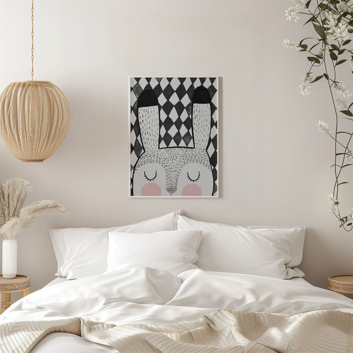 Bunny - Stretched Canvas, Poster or Fine Art Print I Heart Wall Art