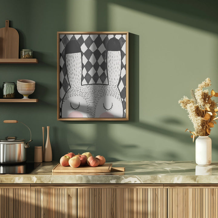 Bunny - Stretched Canvas, Poster or Fine Art Print I Heart Wall Art