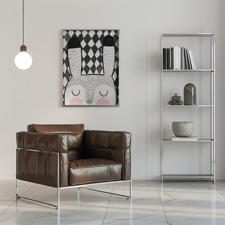Bunny - Stretched Canvas, Poster or Fine Art Print I Heart Wall Art