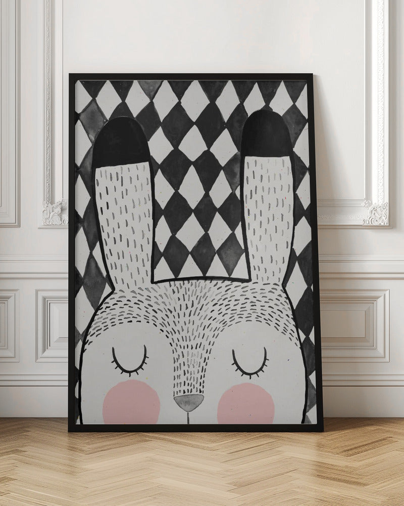 Bunny - Stretched Canvas, Poster or Fine Art Print I Heart Wall Art