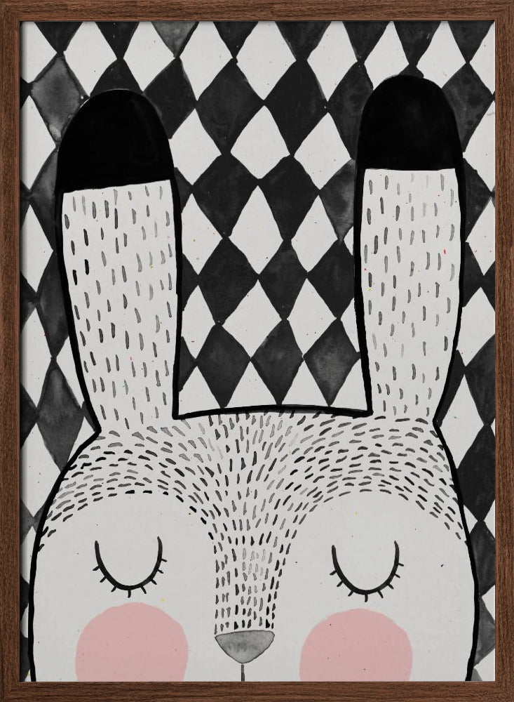 Bunny - Stretched Canvas, Poster or Fine Art Print I Heart Wall Art