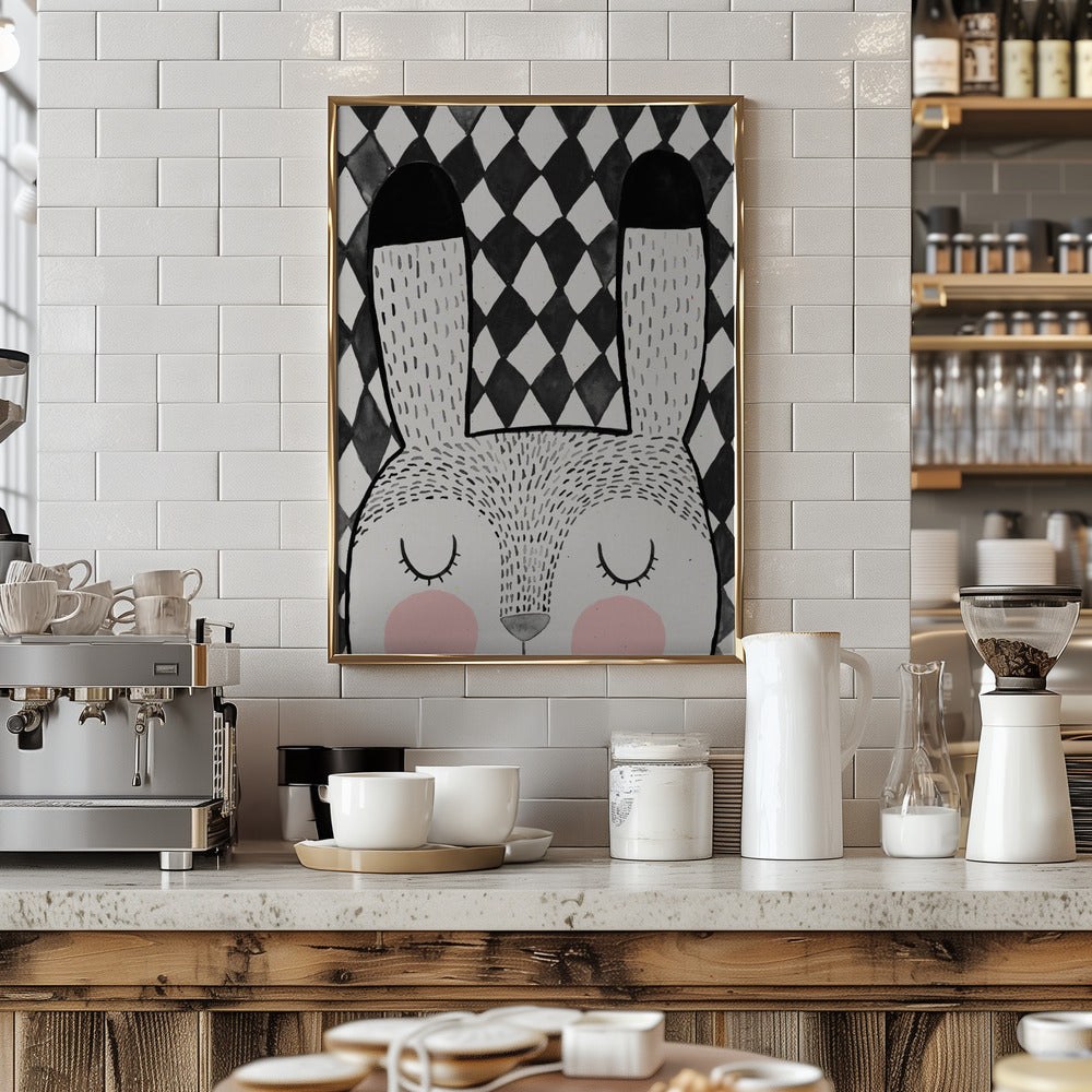 Bunny - Stretched Canvas, Poster or Fine Art Print I Heart Wall Art