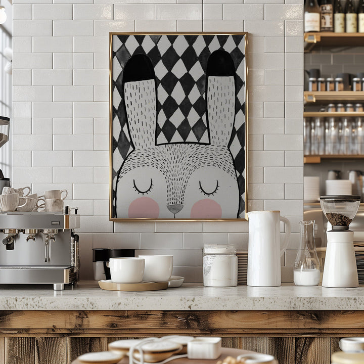 Bunny - Stretched Canvas, Poster or Fine Art Print I Heart Wall Art