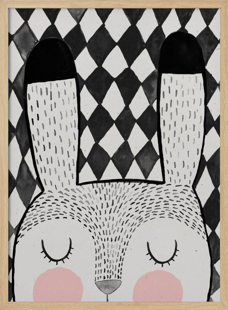 Bunny - Stretched Canvas, Poster or Fine Art Print I Heart Wall Art