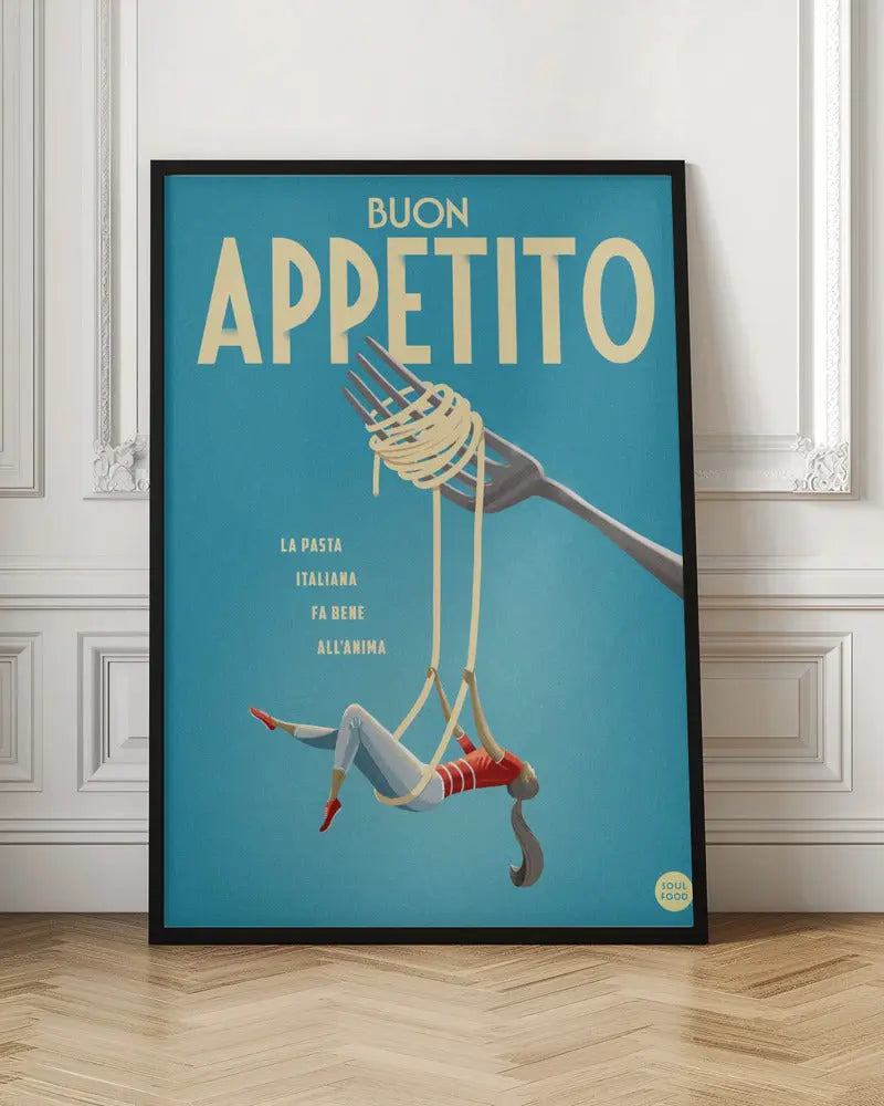Buon Appetito - Stretched Canvas, Poster or Fine Art Print I Heart Wall Art