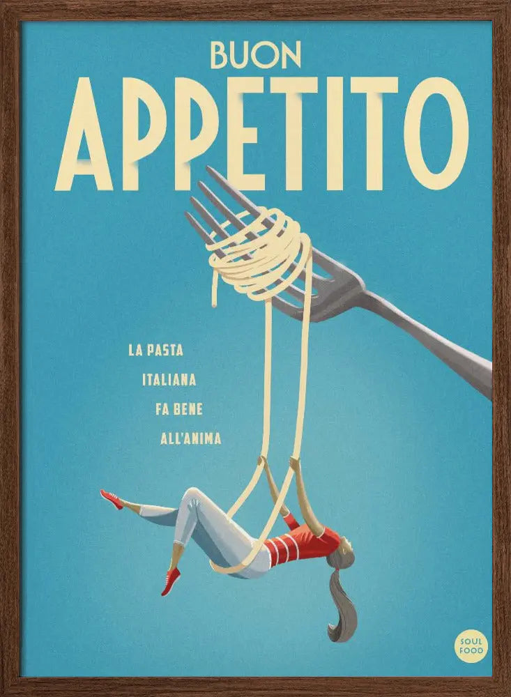 Buon Appetito - Stretched Canvas, Poster or Fine Art Print I Heart Wall Art