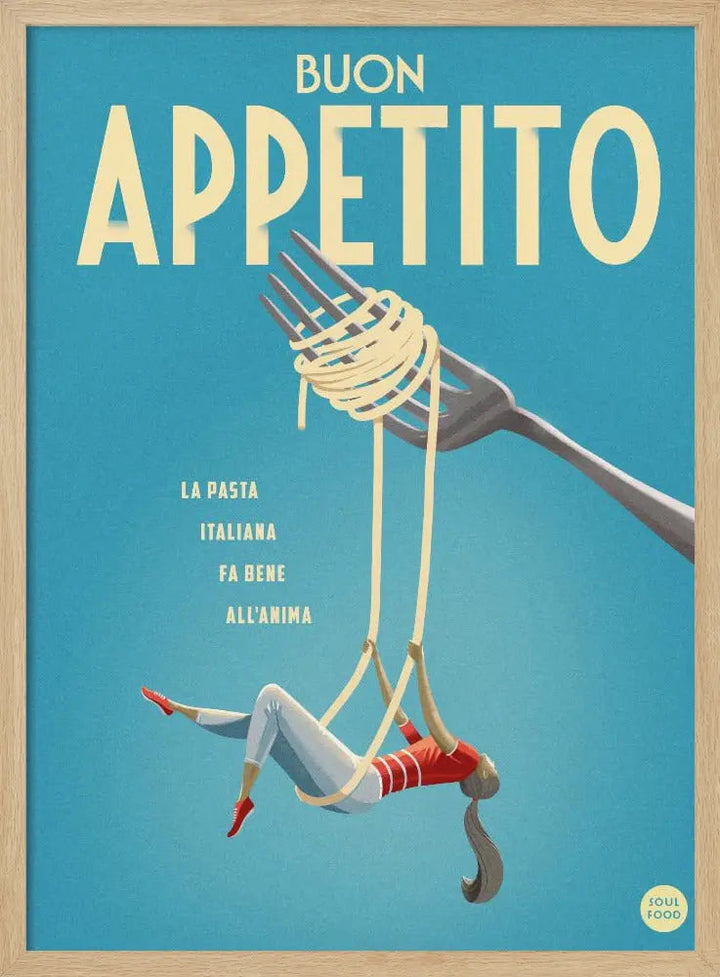Buon Appetito - Stretched Canvas, Poster or Fine Art Print I Heart Wall Art