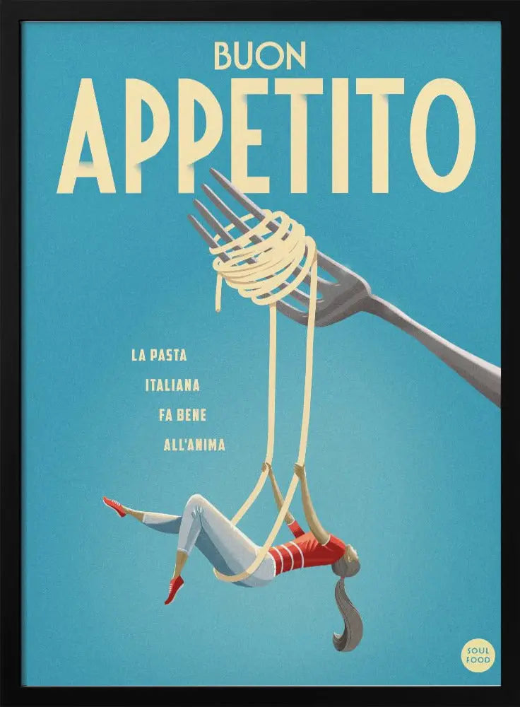 Buon Appetito - Stretched Canvas, Poster or Fine Art Print I Heart Wall Art