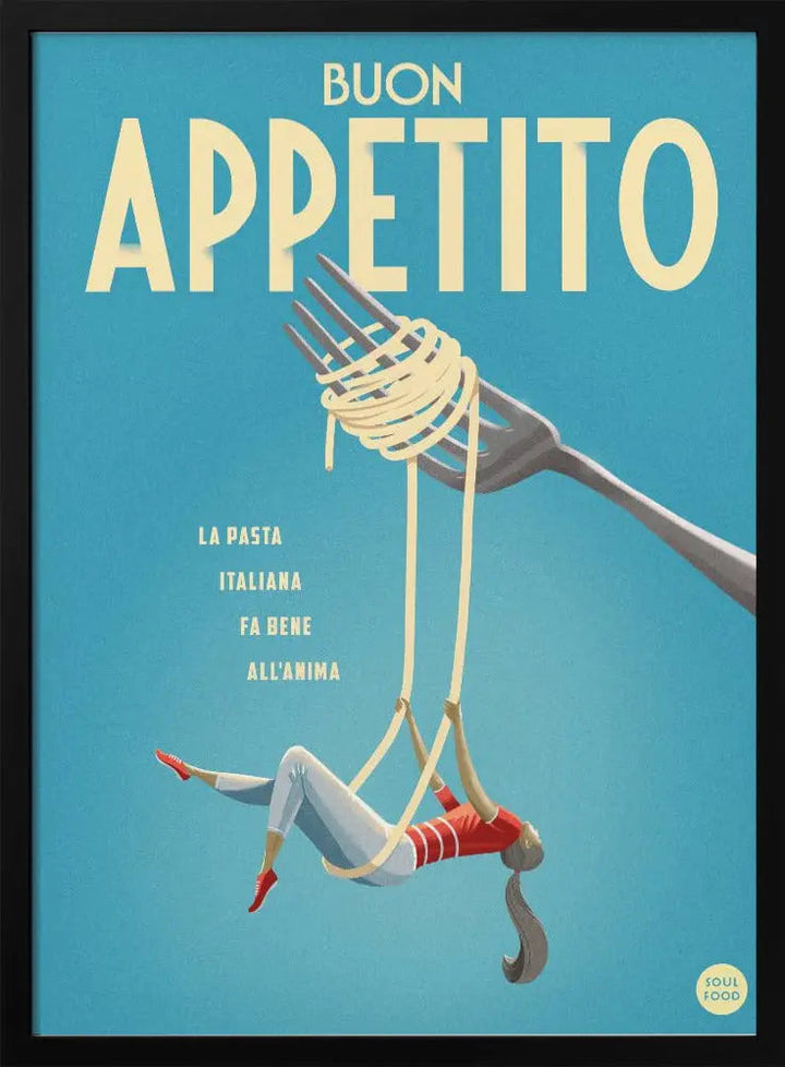 Buon Appetito - Stretched Canvas, Poster or Fine Art Print I Heart Wall Art