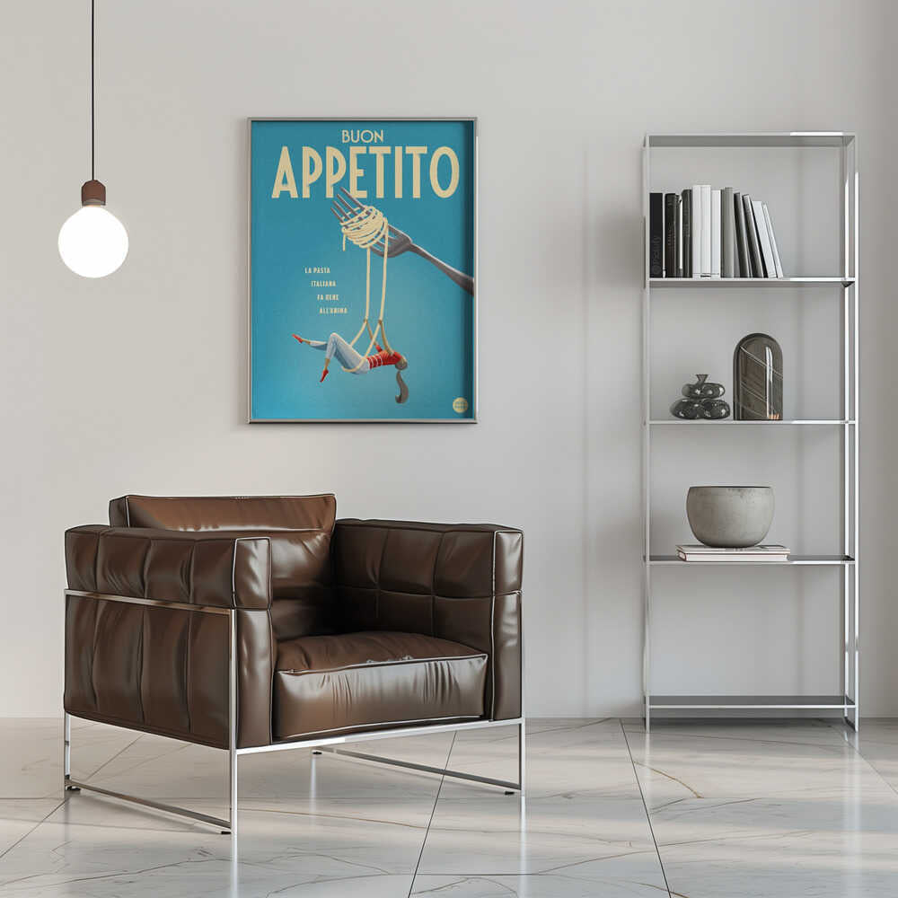 Buon Appetito - Stretched Canvas, Poster or Fine Art Print - I Heart Wall Art - Poster Print, Canvas Print or Framed Art Print