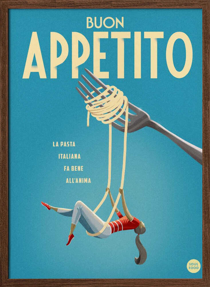 Buon Appetito - Stretched Canvas, Poster or Fine Art Print - I Heart Wall Art - Poster Print, Canvas Print or Framed Art Print