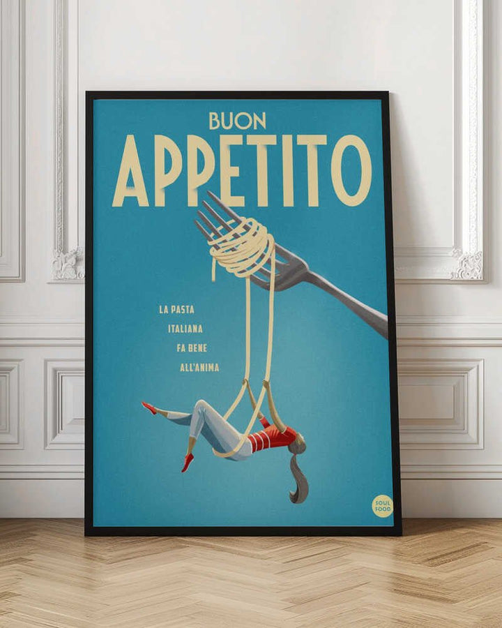Buon Appetito - Stretched Canvas, Poster or Fine Art Print - I Heart Wall Art - Poster Print, Canvas Print or Framed Art Print