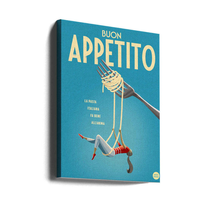 Buon Appetito - Stretched Canvas, Poster or Fine Art Print - I Heart Wall Art - Poster Print, Canvas Print or Framed Art Print
