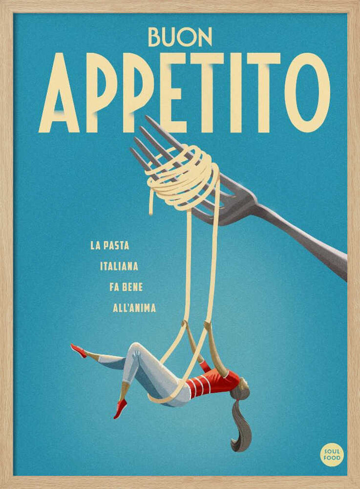 Buon Appetito - Stretched Canvas, Poster or Fine Art Print - I Heart Wall Art - Poster Print, Canvas Print or Framed Art Print