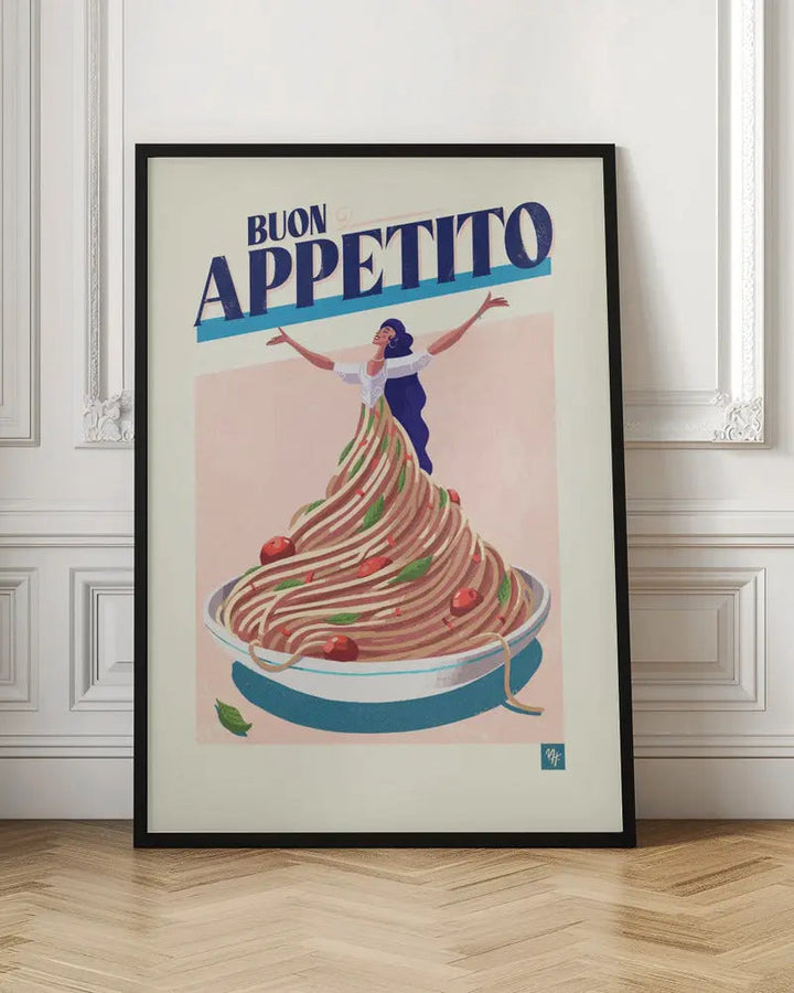 Buon Appettito - Stretched Canvas, Poster or Fine Art Print I Heart Wall Art