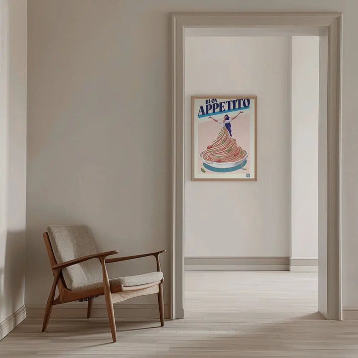 Buon Appettito - Stretched Canvas, Poster or Fine Art Print I Heart Wall Art