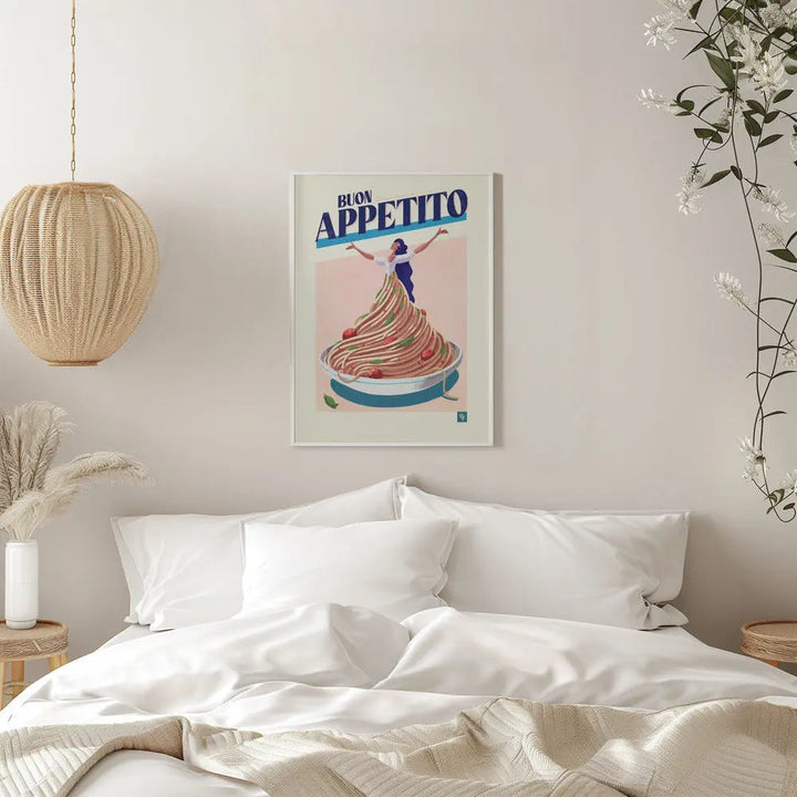 Buon Appettito - Stretched Canvas, Poster or Fine Art Print I Heart Wall Art