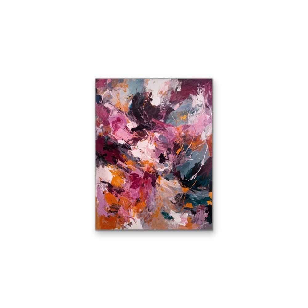 Burgundy Love - Abstract Painted Stretched Canvas or Wall Art Print - I Heart Wall Art - Poster Print, Canvas Print or Framed Art Print