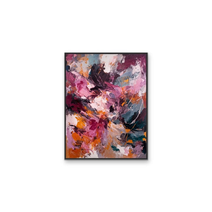 Burgundy Love - Abstract Painted Stretched Canvas or Wall Art Print - I Heart Wall Art - Poster Print, Canvas Print or Framed Art Print
