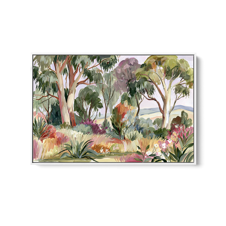 Bush Garden North Facing By IHeartStudio - Australian Eucalyptus Nature Canvas Art Print
