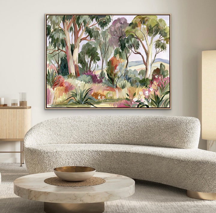 Bush Garden North Facing By IHeartStudio - Australian Eucalyptus Nature Canvas Art Print