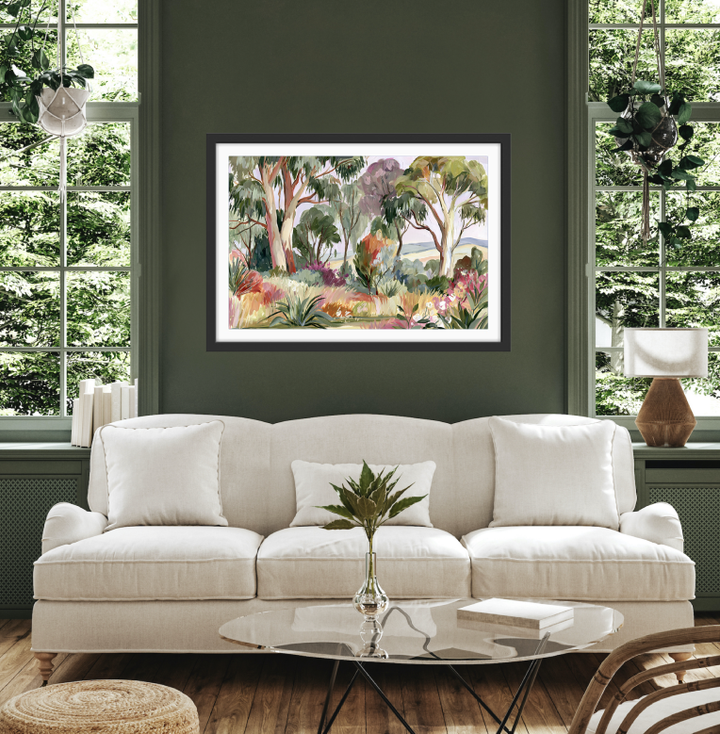 Bush Garden North Facing By IHeartStudio - Australian Eucalyptus Nature Canvas Art Print