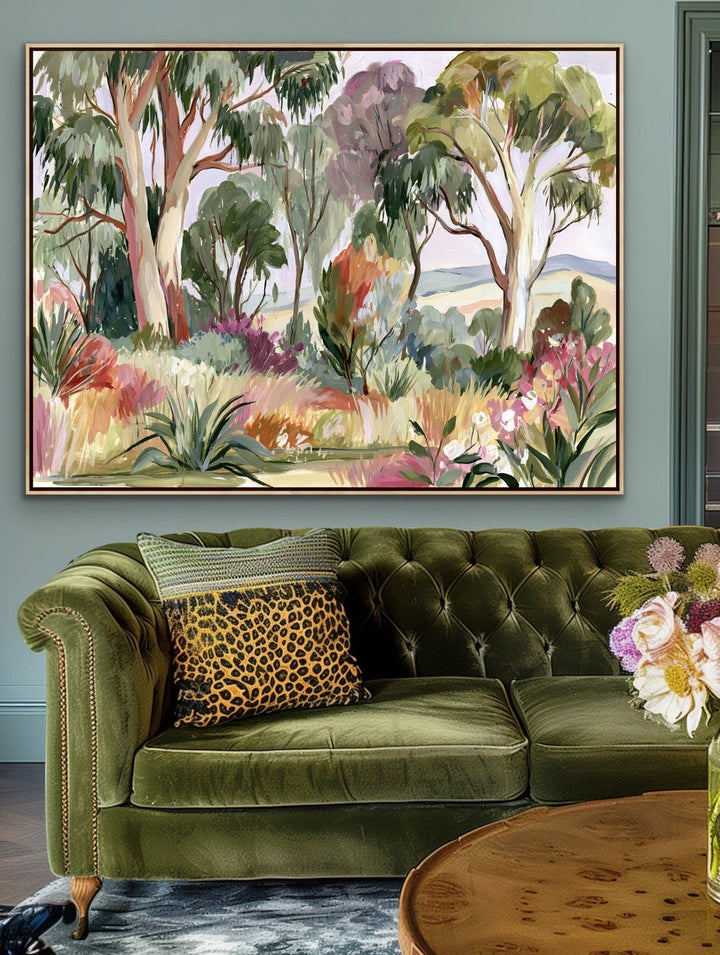 Bush Garden North Facing By IHeartStudio - Australian Eucalyptus Nature Canvas Art Print