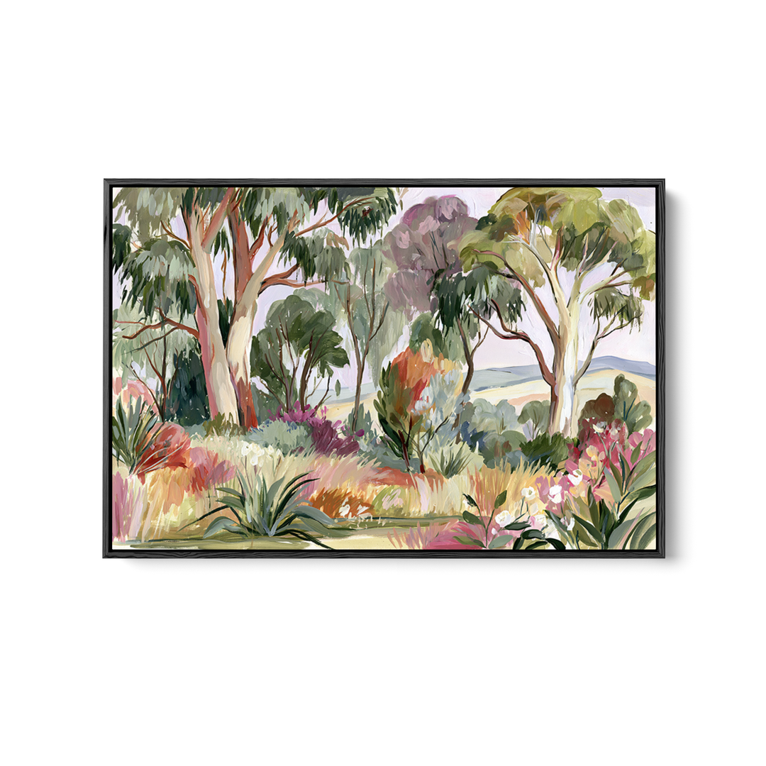 Bush Garden North Facing By IHeartStudio - Australian Eucalyptus Nature Canvas Art Print