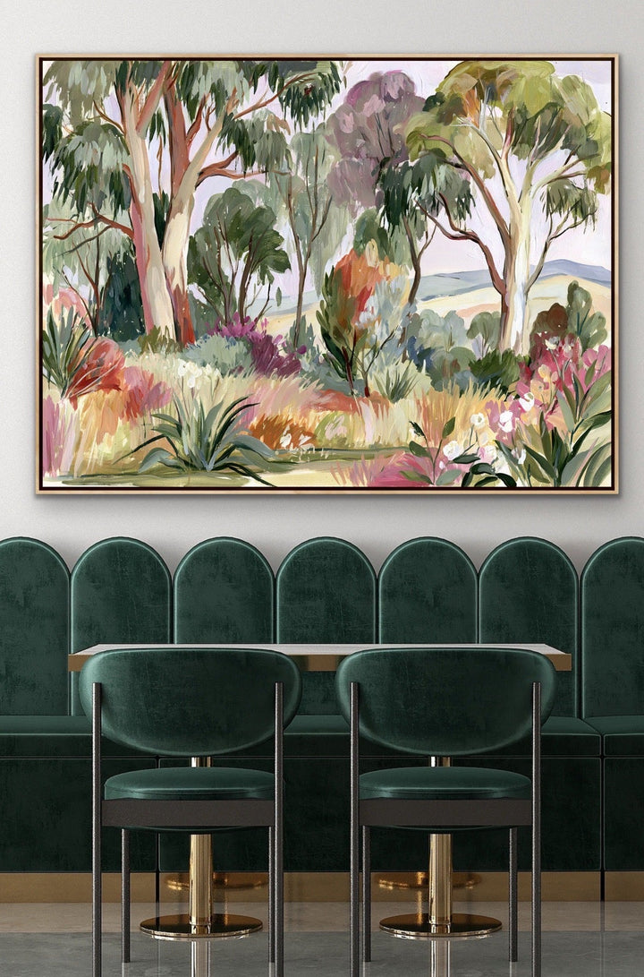 Bush Garden North Facing By IHeartStudio - Australian Eucalyptus Nature Canvas Art Print