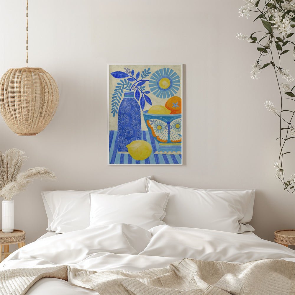 Butterfly Fruit Bowl - Stretched Canvas, Poster or Fine Art Print - I Heart Wall Art - Poster Print, Canvas Print or Framed Art Print