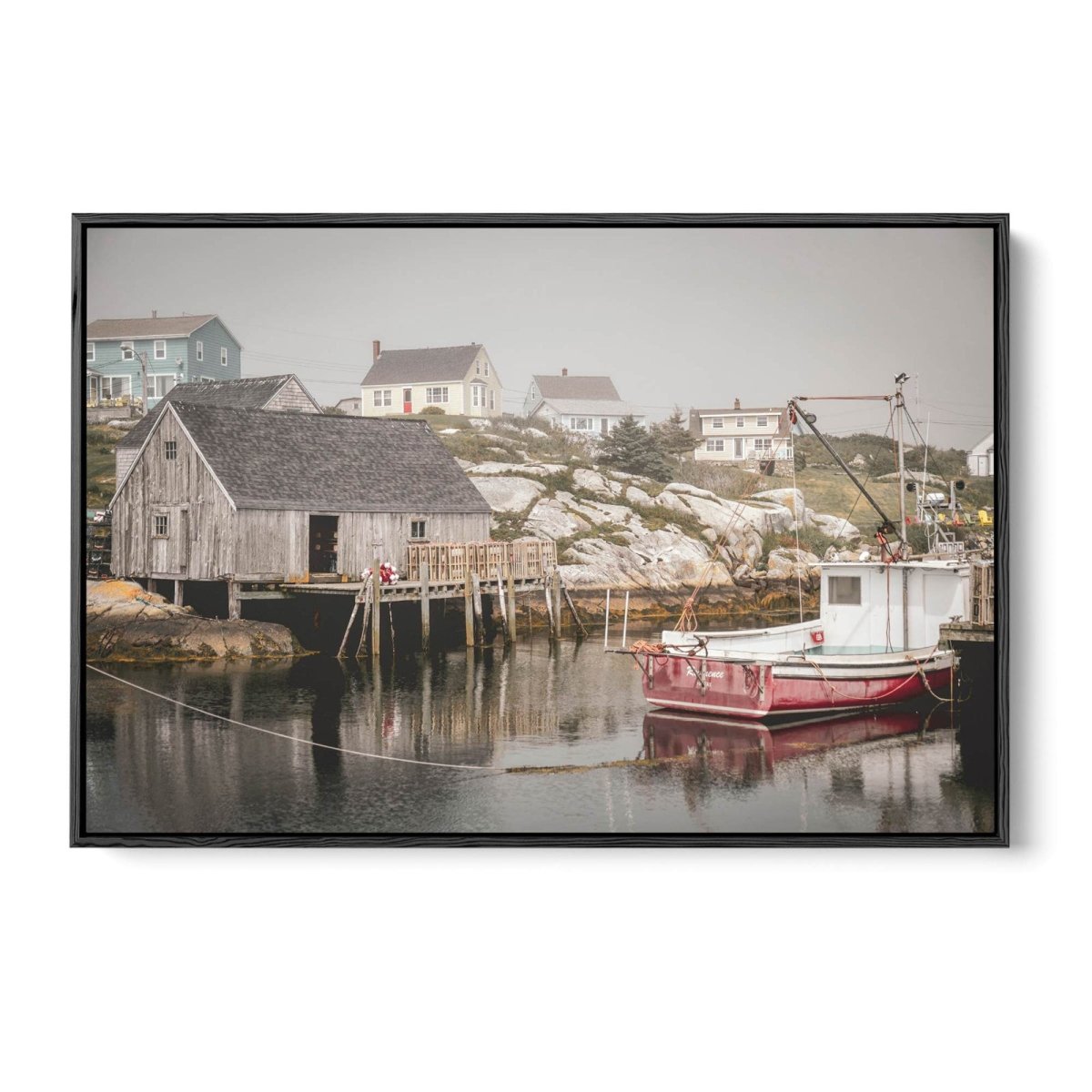 By The Bay - Fishing Boat Coastal Style Photographic Print - I Heart Wall Art - Poster Print, Canvas Print or Framed Art Print