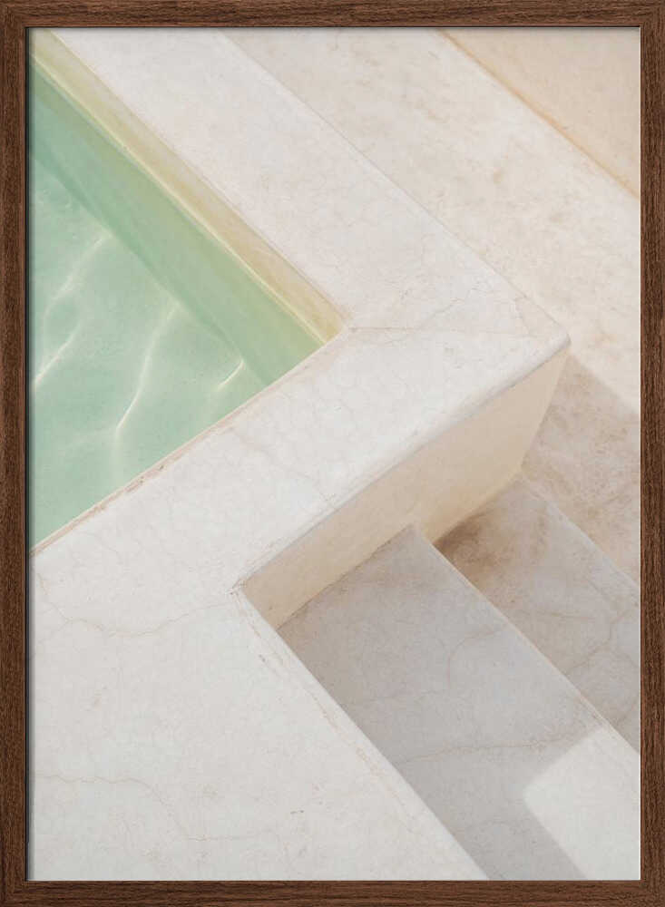 By the Pool - Stretched Canvas, Poster or Fine Art Print - I Heart Wall Art - Poster Print, Canvas Print or Framed Art Print