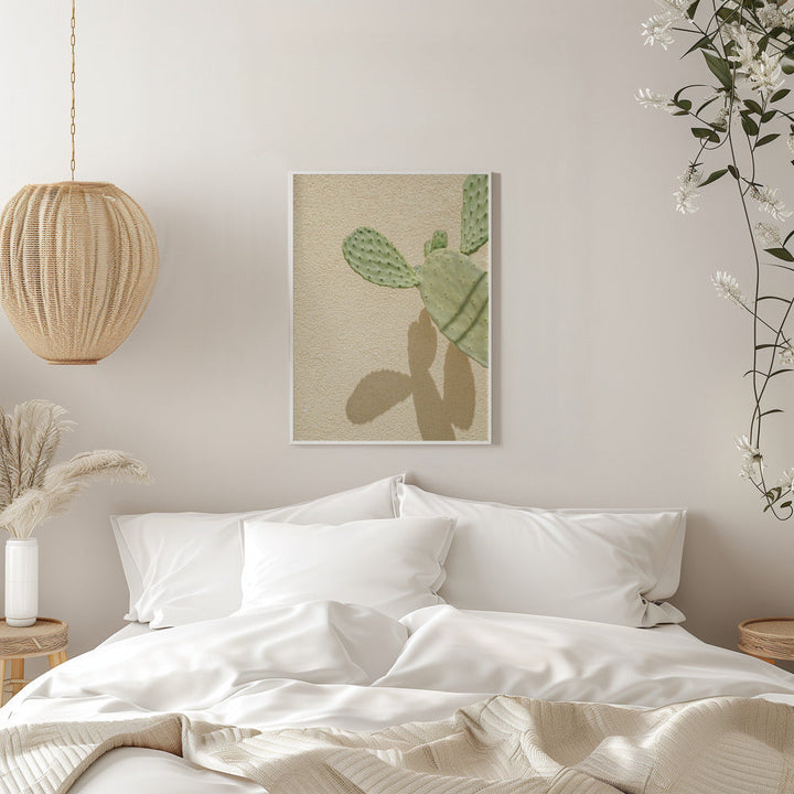 Cacti Shadowplay - Stretched Canvas, Poster or Fine Art Print I Heart Wall Art