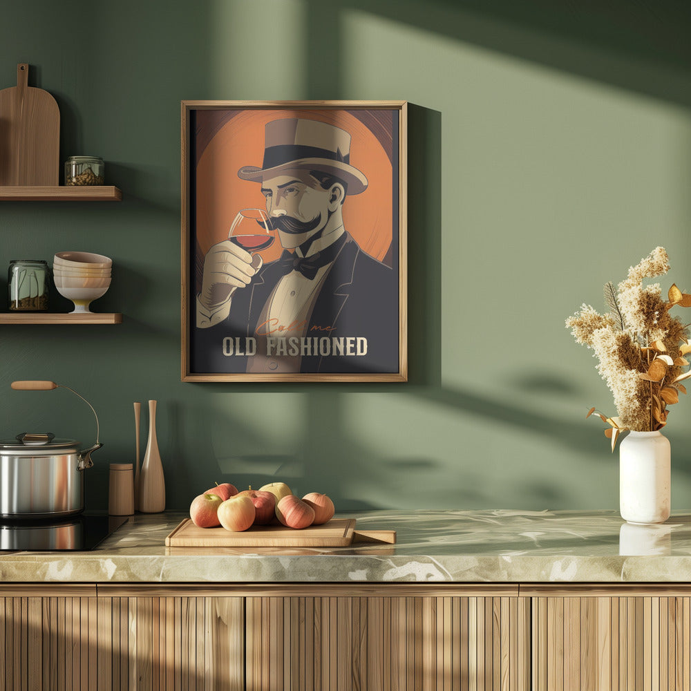 Call Me Old Fashioned - Stretched Canvas, Poster or Fine Art Print I Heart Wall Art