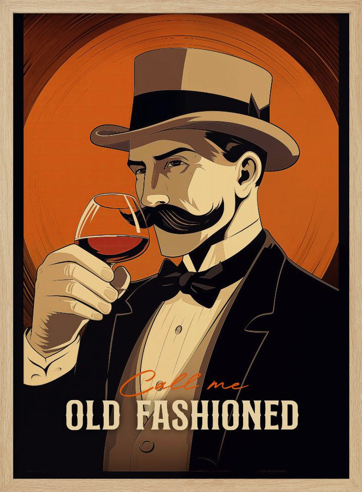 Call Me Old Fashioned - Stretched Canvas, Poster or Fine Art Print I Heart Wall Art