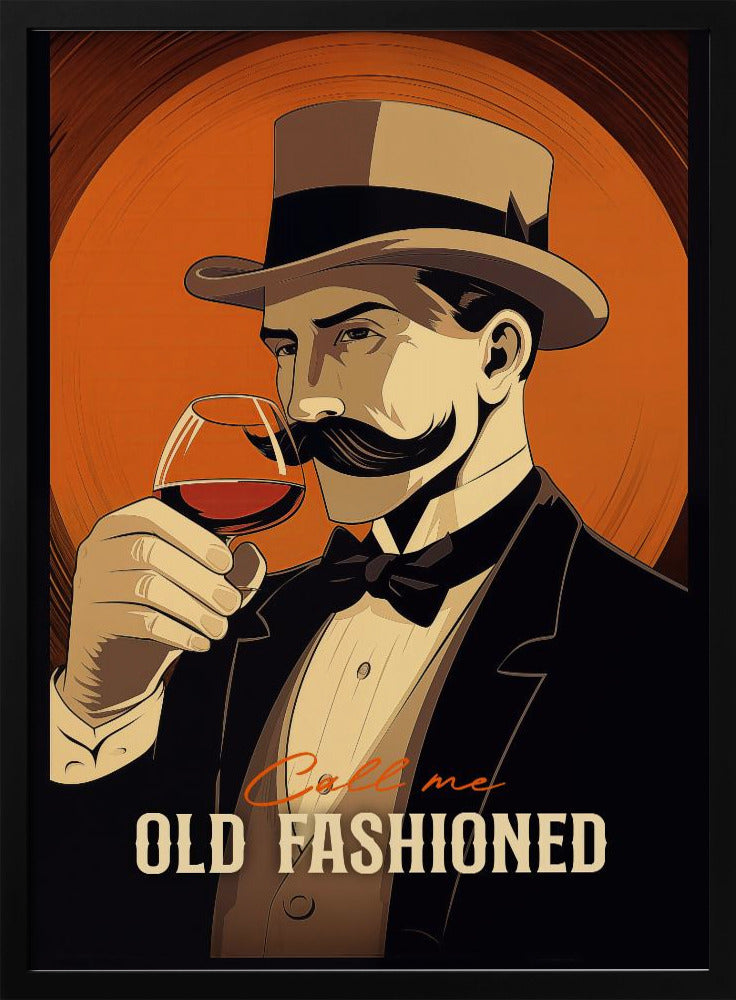 Call Me Old Fashioned - Stretched Canvas, Poster or Fine Art Print I Heart Wall Art