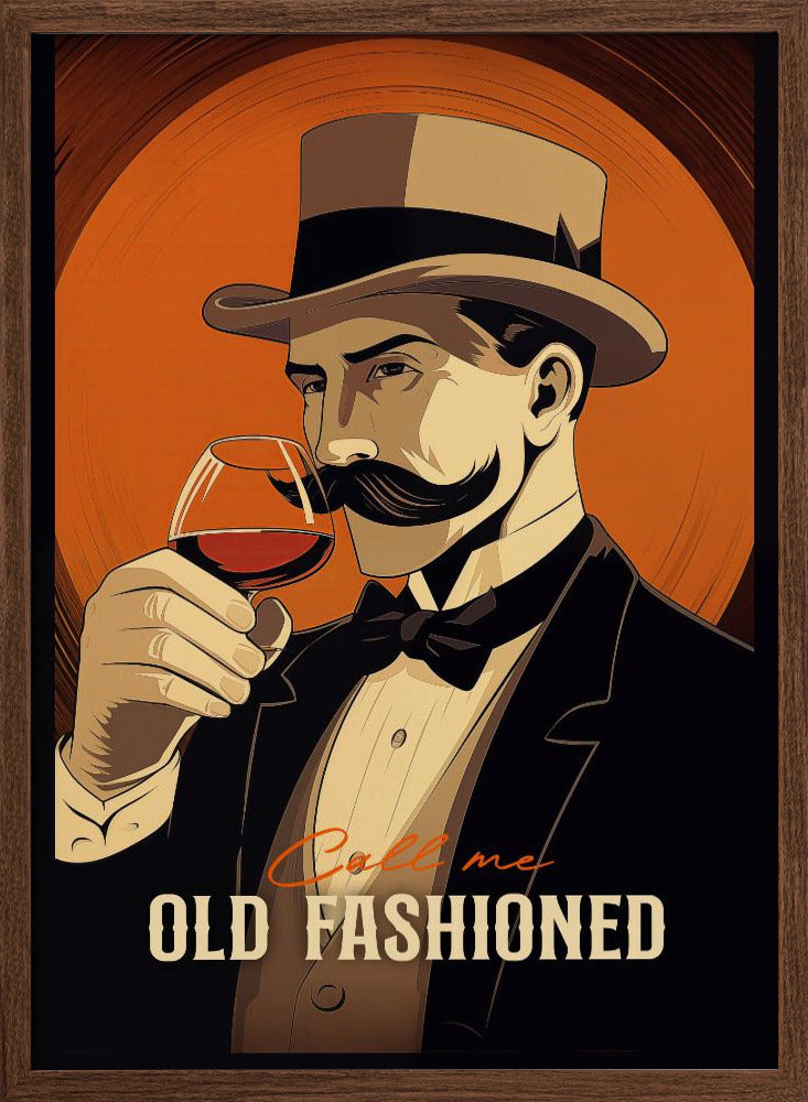 Call Me Old Fashioned - Stretched Canvas, Poster or Fine Art Print I Heart Wall Art