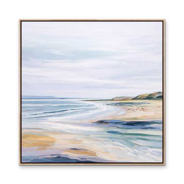Calm Coast - Square Coastal Wall Art Print - I Heart Wall Art - Poster Print, Canvas Print or Framed Art Print